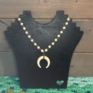 3/$20 Horn Shaped Pendant Necklace